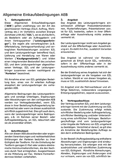 Allgemeine Einkaufsbedingungen